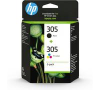 HP 305, Black/Tri-Colour Original Ink Cartridges (6ZD17AE), Pack of 2