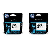 HP 305 Multipack de Noire Original, avec: Imprimantes DeskJet 2710 2720 2721 2722 2723 2724 DeskJet Plus 4110 4120 4122 4130 Envy 6010 6020 6022 6030 6032 Envy Pro 6420 6422 6430 6432
