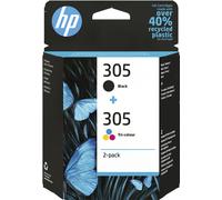 HP Pack de 2 cartouches d'encre authentiques 305 3 couleurs / noir