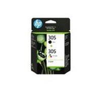 HP Pack de 2 cartouches d'encre authentiques 305 3 couleurs / noir