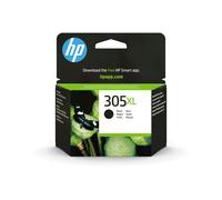 HP 305XL Cartouche d'Encre Noire Pigmentée, Haut Rendement, 4ml, 240 pages, Original, Compatibilité Imprimantes HP, Dimensions 113x37x115mm