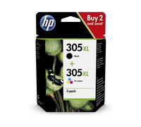 HP 305XL ink cartridge 2 pc(s) Original High (XL) Yield Black, Cyan, Magenta, Yellow