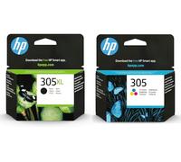 HP 305XL Lot de cartouches d'encre noire et couleur 305 - Pack de recyclage inclus