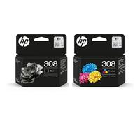 HP 308 Black and Colour Ink Cartridge Combo Pack - 6L6S6UE