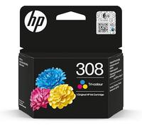 HP 308 Cartouche d’Encre Authentique Trois Couleurs