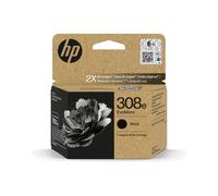 HP 308e Cartouche Encre Noir EvoMore Original (7FP22UE) – Encre à Pigments, 320 pages, Standard, Compatibilité Imprimantes HP, 30g