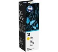 HP 31 Bouteille d'encre jaune authentique 70 mL (1VU28AE) pour HP Smart Tank 455/457/513/Plus 555/Plus 559/Plus 570/Plus 655 G