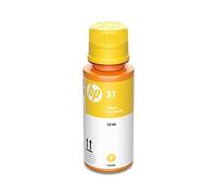 HP 31 | Bouteille d'encre | Jaune | Jusqu'à 8 000 Pages par Bouteille | Fonctionne avec HP Smart Tank Plus 651 et Smart Tank Plus 551 | 1VU28AN | L'emballage Peut Varier