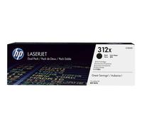HP 312X - Pack de 2 - à rendement élevé - noir - originale - LaserJet - cartouche de toner (CF380X) - pour Color LaserJet Pro MFP M476dn, MFP M476dw, MFP M476nw