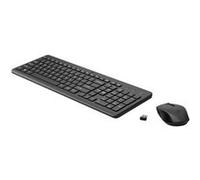 HP 330 - Ensemble clavier et souris - sans fil - 2.4 GHz - Français - noir - pour HP 21, 22, 24, 27; Laptop 15, 15s, 17; Pavilion 24, 27, TP01; Pavilion Laptop 14, 15 Noir G
