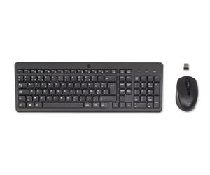 HP 330 Wireless Mouse and Keyboard Combination clavier Souris incluse Universel RF sans fil AZERTY Belge Noir