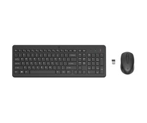 HP 330 Wireless Mouse and Keyboard Combination, Taille réelle (100 %), RF sans fil, Noir, Souris incluse 2V9E6AA#ABB