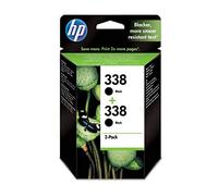 HP 338 CB331EE pack de 2, cartouche d'encre Authentique, imprimantes HP Photosmart et HP Photosmart Pro, HP PSC, HP OfficeJet et HP DeskJet, Noir
