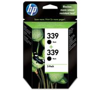 HP 339 cartouche d'encre Noire 2-pack authentique C9504EE (TVA incluse)
