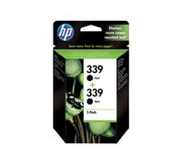HP 339 - Pack de 2 - 21 ml - noir - originale - cartouche d'encre - pour Deskjet 69XX; Officejet 6310, K7100, K7103; Photosmart 25XX, 8050, 8750, D5160, Pro B8350