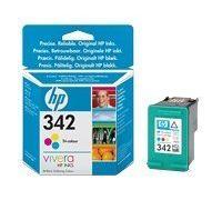 HP 342 - 5 ml - couleur (cyan, magenta, jaune) - original - blister avec alarme sonore - cartouche d'encre - pour Officejet 63XX; Photosmart 2575, 7850, C3185, C4170, C4194, D5345, D5360, D5363, D5368