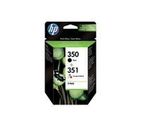 HP 350 (noir) / 351 (trois couleurs) pack de 2 cartouches d'encre authentiques