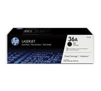 HP 36A 2-pack Black Original LaserJet Toner Cartridges