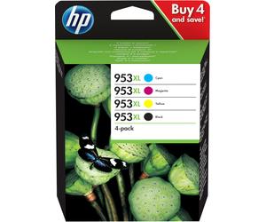 HP 3HZ52AE/953XL Cartouche d'encre multi pack Bk,C,M,Y haute capacité 42,5ml + 3x18,5ml UE4 pour HP OfficeJet Pro 7700/8210/8710
