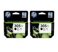 HP 3YM62AE 305XL Lot de 2 cartouches d'encre d'origine à haut rendement Noir