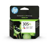 HP 3YM63AE 305XL High Yield Original Ink Cartridge, Tri-color, Pack of 1 Tri-Col