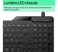 HP STORE 3PL, Taille réelle (100 %), Avec fil, USB, Noir 7N7C0AA#ABF