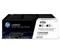 HP 410X CF410XD pack de 2, haut rendement, toner Authentique, imprimantes HP Color LaserJet Pro M452/M477, Noir