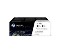 HP 410X CF410XD Pack de 2 Toners Noirs grandes capacités Authentiques pour HP Color LaserJet Pro M377 / M452 / M477