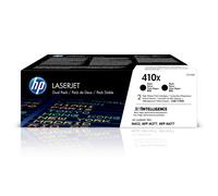 HP 410X High Yield Black Laserjet Toner Cartridge CF410XD Black Dual Pack (High