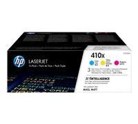 HP 410X - pack de 3 - à rendement élevé - jaune, cyan, magenta - original - LaserJet - cartouche de toner (CF252XM)