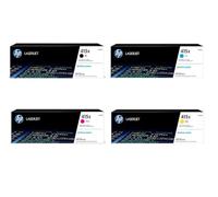 HP 415X High Yield Lot de cartouches de toner d'origine Noir, cyan, magenta, jaune, compatible avec : Color LaserJet Pro M454, M478, M479