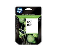 HP 45 Large - 42 ml - Large - noir - originale - cartouche d'encre - pour Deskjet 12XX, 99X; Officejet g55, g85, k60, R40, R60, R80, T45, T65; Officejet Pro 11XX