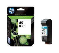 HP 45 Large - 42 ml - Large - noir - originale - cartouche d'encre - pour Deskjet 12XX, 99X; Officejet g55, g85, k60, R40, R60, R80, T45, T65; Officejet Pro 11XX