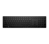 HP 450 - Clavier - programmable - 100% - full size - sans fil - 2.4 GHz - QWERTY - Anglais international - noir G
