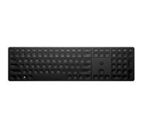 HP 450 - Clavier - programmable - 100% - full size - sans fil - 2.4 GHz - QWERTY - Anglais international - noir Noir G