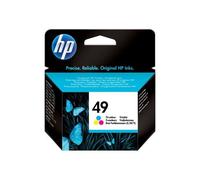 HP 49 - 22.8 ml - couleur (cyan, magenta, jaune) - original - cartouche d'encre - pour Deskjet 660; DeskWriter 69X; Officejet 500, 520, 570, 580, 600, 610, 72X; psc 370, 380