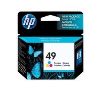 HP 49 - 22.8 ml - jaune, cyan, magenta - original - cartouche d'encre - pour Deskjet 660; DeskWriter 69X; Officejet 500, 520, 570, 580, 600, 610, 72X; psc 370, 380