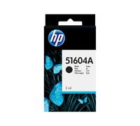HP 51604A - Cartouche d'Encre Noire Pigmentée 1ml, Rendement Standard, Compatibilité HP ScanJet n9120 - Dimensions 38x70x114mm - Made in USA