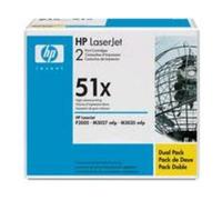 HP 51X (Q7551XD) Toner - pack de 2 - Noir - Grande capacité - Multipack