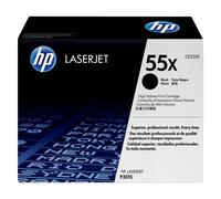 HP 55X CE255X Toner haute capacité noir pour imprimante laser
