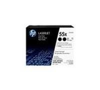 Hp 55x - pack de 2 - à rendement élevé - noir - original - laserjet -
