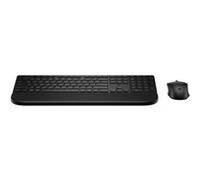HP Ensemble clavier-souris 585C Sans fil Bluetooth & Unifying Repose-poignets magnétique Noir