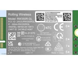 HP 5G Sub-6 WWAN carte et adaptateur d'interfaces Interne