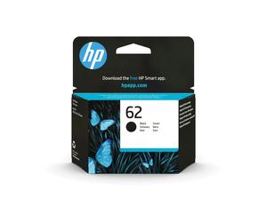 HP 62 Cartouche d'Encre Noire Authentique C2P04AE - Encre à Pigments 4 ml - Rendement 200 Pages - Impression Jet d'Encre - Compatible Imprimantes HP
