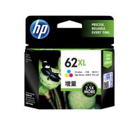 HP 62XL - à rendement élevé - tricolore à base de colorant - originale - cartouche d'encre - C2P07AE