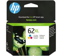 HP 62XL cartouche d'encre trois couleurs grande capacité authentique