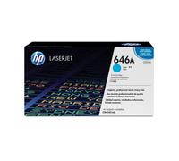 HP Cartouche de toner 646A (CF031A) Cyan - 12 500 pages - d'origine