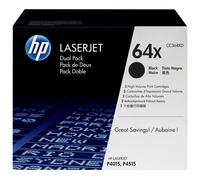 HP 64X - Pack de 2 - à rendement élevé - noir - original - LaserJet - cartouche de toner (CC364XD) - pour LaserJet P4015dn, P4015n, P4015tn, P4015x, P4515n, P4515tn, P4515x, P4515xm