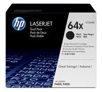 HP 64X pack de 2 toners LaserJet noir haute capacité authentiques