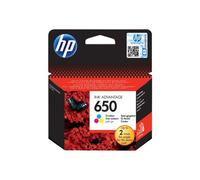 HP Cartouche d'encre 650 Couleurs (C/M/J) - Original Ink Advantage - pour Deskjet 2515/3515